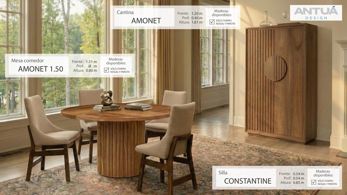 Mesa Cantina con Silla Antuá Design